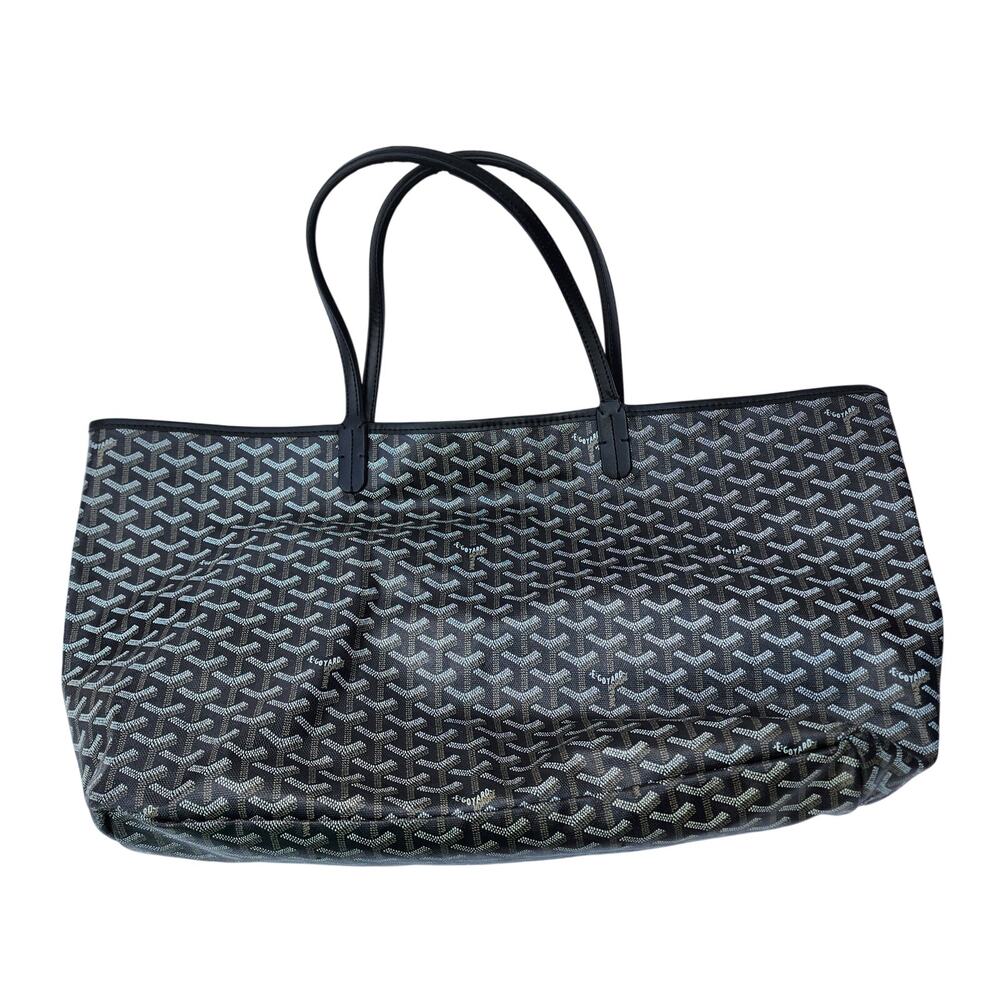 GOYARD painted Saint Louis PM Tote Bag Coated Canvas Authentic 20"